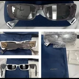 Gucci | Accessories | Gucci Unisex Rectangular Grey Mother  display picture 1
